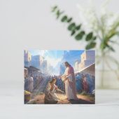 The Woman Healed by Faith Briefkaart (Staand voorkant)
