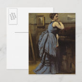 The Woman in Blue Briefkaart (Voorkant / Achterkant)