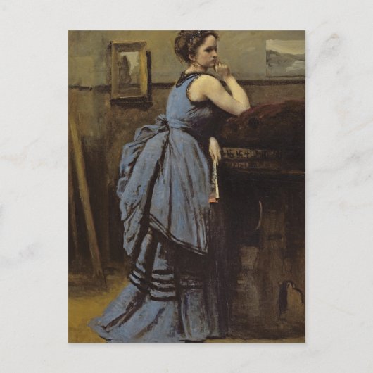 The Woman in Blue Briefkaart (Voorkant)