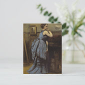 The Woman in Blue Briefkaart (Staand voorkant)