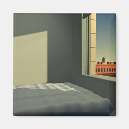 The woman is out magneet