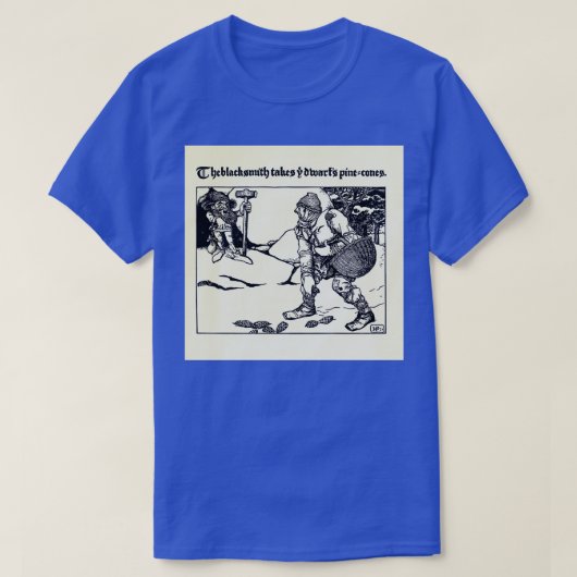 The Wonder Clock Howard Pyle 1915 0331 The Blacksm T-shirt (Design voorkant)