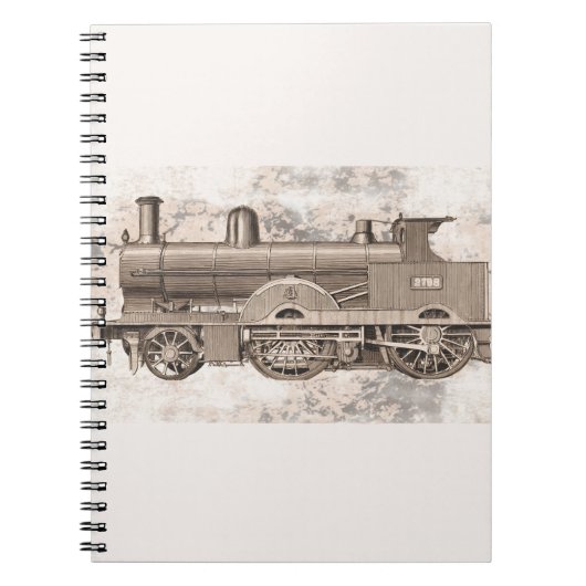 The wonderful age of steam locomotion notitieboek (Voorkant)