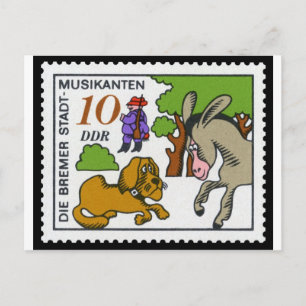 The Wonderful Musician of Bremen 10 DDR 1971 Briefkaart