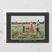 The Wonders of his Love Photo Script Simple Feestdagenkaart (Voorkant)