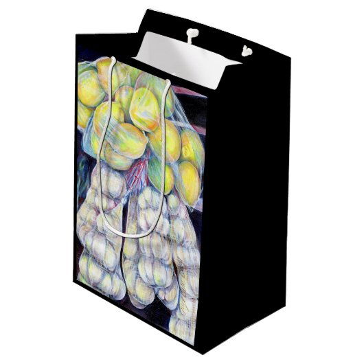 The Wonders of the Wet Markets, Singapore Medium Cadeauzakje (Achterkant Gekanteld)