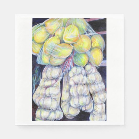 The Wonders of the Wet Markets, Singapore Servetten (Voorkant)