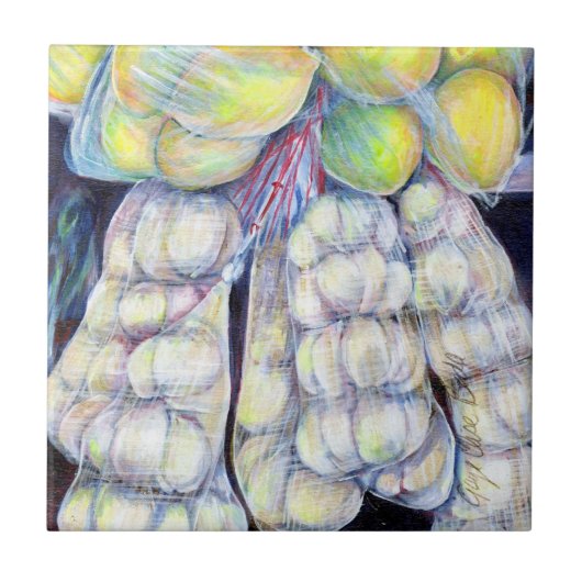 The Wonders of the Wet Markets, Singapore Tegeltje (Voorkant)