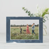 The Wonders of Zijne Liefde Foto Manuscript Kerstm Feestdagenkaart (Staand voorkant)