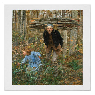 The Wood Gatherer - Jules Bastien-Lepage, 1881 Perfect Poster