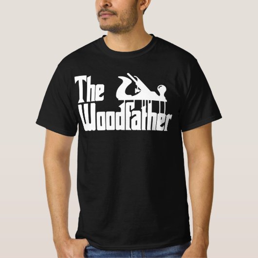 The Woodfather Carpentry Carpenter Joiner T-shirt (Voorkant)