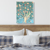 The Woodpecker Tapestry, detail van de houtpeckers Canvas Afdruk (Insitu (Slaapkamer))