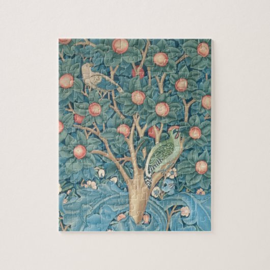 The Woodpecker Tapestry, detail van de houtpeckers Legpuzzel (Verticaal)