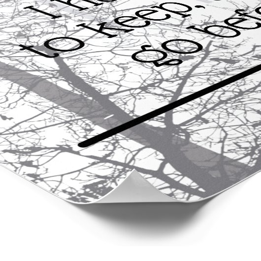 The Woods zijn prachtig, donker en diep citaat Fro Poster (Hoek)