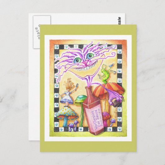 The WorCHESHIRE CAT Briefkaart (Voorkant / Achterkant)