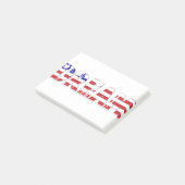 The word "Dream"  with American flag Post-it® Notes (Schuin)