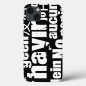 The word "No" in different languages Case-Mate iPhone Case (Achterkant)