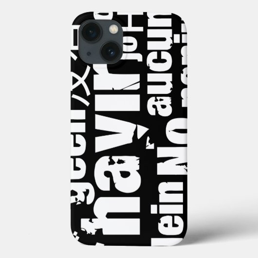 The word "No" in different languages Case-Mate iPhone Case (Achterkant)