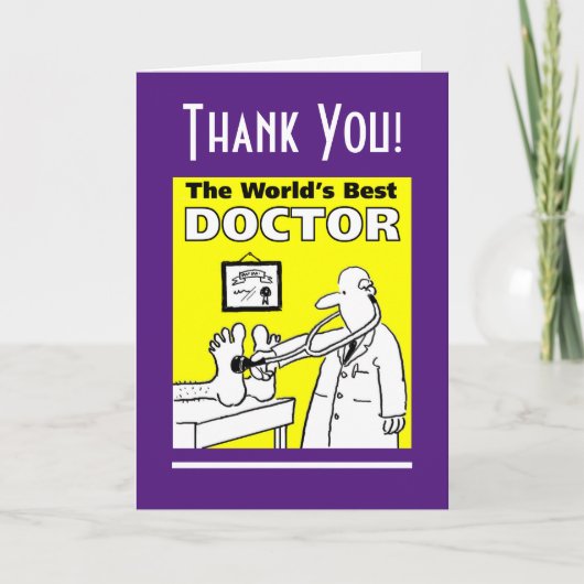 The Word's Best Doctor - Thank You! Kaart (Voorkant)