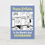 The Word's Best Handyman Husband Kaart<br><div class="desc">A birthday card for the world's best husband who is handy about the house!  Funny Birthday Card for a DIY Husband.</div>