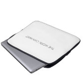 The Work Can Wait Minimalistische Professional Laptop Sleeve (Voorkant onderkant)