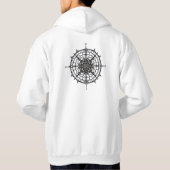 The WORK LOVE BALANCE Antisocial club Hoodie (Achterkant)
