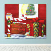 The Workshop Kerstmis Whimsey Canvas Afdruk (Insitu (Houten vloer))