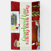 The Workshop Kerstmis Whimsey EVENT Spandoek (Verticaal)