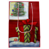 The Workshop Kerstmis Whimsey Medium Cadeauzakje (Achterkant)