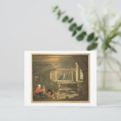 The Workshop of a Weaver, 1656 (oil on canvas) Briefkaart (Staand voorkant)