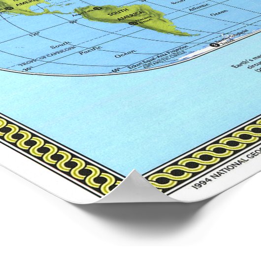 " The World: 1994 Physical MAP ... Poster (Hoek)