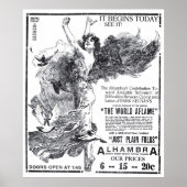 'The World Aflame' 1919  film en poster (Voorkant)