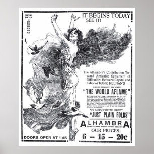 'The World Aflame' 1919 film en poster