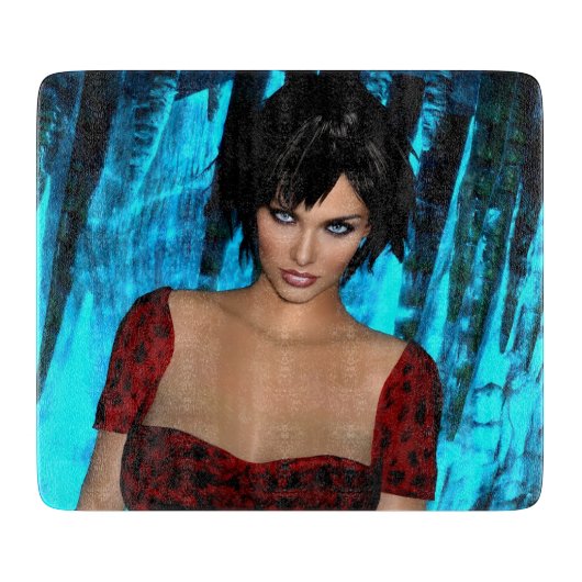 The World Behind the Eyes cutting board Snijplank (Voorkant)