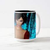 The World Behind the Eyes mug Tweekleurige Koffiemok (Voorkant rechts)