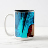 The World Behind the Eyes mug Tweekleurige Koffiemok (Links)