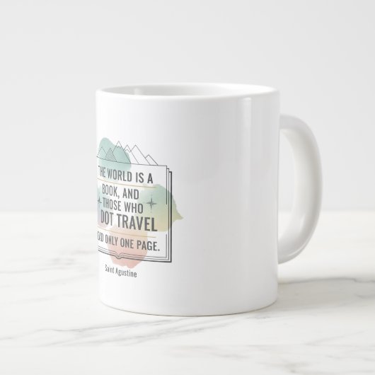 The World Is A Book Grote Koffiekop (Voorkant rechts)