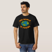 The World Is Yours Globe Graphic Tee T-shirt (Voorkant volledig)