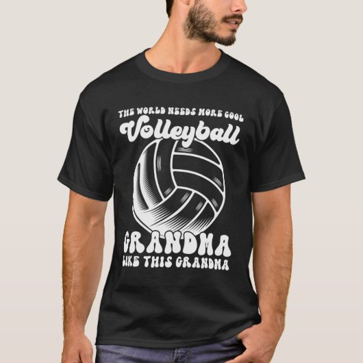the world needs more cool volleyball grandma grand t-shirt (Voorkant)