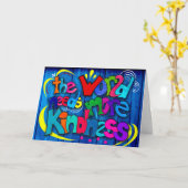 The World needs more Kindness Kaart (Gele Bloem)