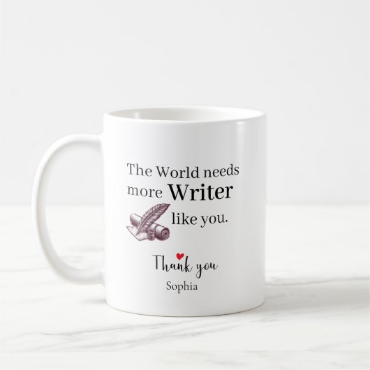 The World Needs More Writer Like You Personalized Koffiemok (Links)