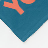 The World Needs Your Magic Retro Floral Sitive Mot Fleece Deken (Hoek)