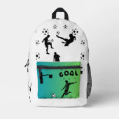The World of Football Backpack Bedrukte Rugzak (Voorkant)