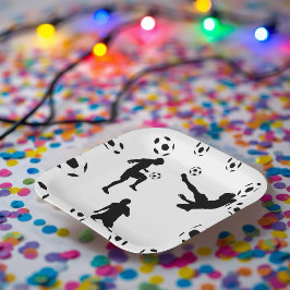The World of Football Paper Plate Papieren Bordje