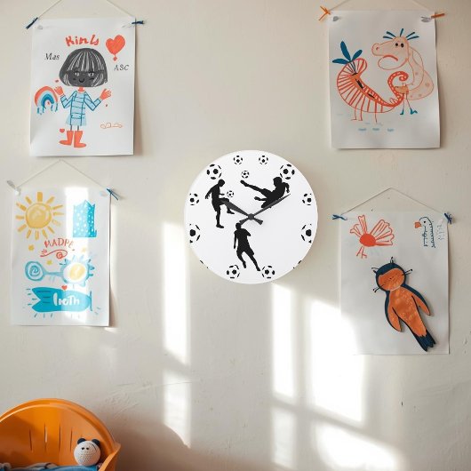 The World of Football Wall Clock Grote Klok