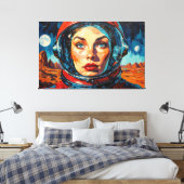 THE WORLD WE DISCOVERED 22 CANVAS AFDRUK (Insitu (Slaapkamer))