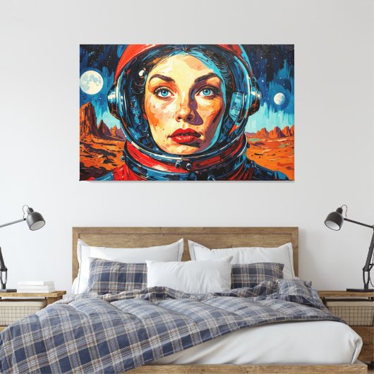 THE WORLD WE DISCOVERED 22 CANVAS AFDRUK (Insitu (Slaapkamer))