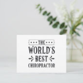 The World's Best Chiropractor Chiropractic Spine Briefkaart (Staand voorkant)