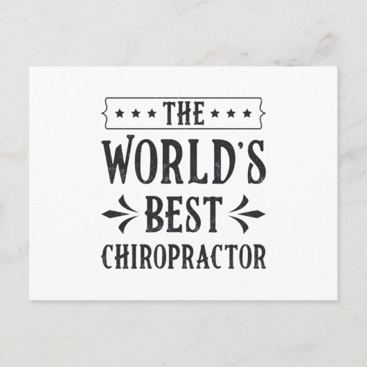 The World's Best Chiropractor Chiropractic Spine Briefkaart (Voorkant)