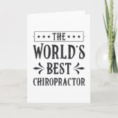The World's Best Chiropractor Chiropractic Spine Kaart (Voorkant)